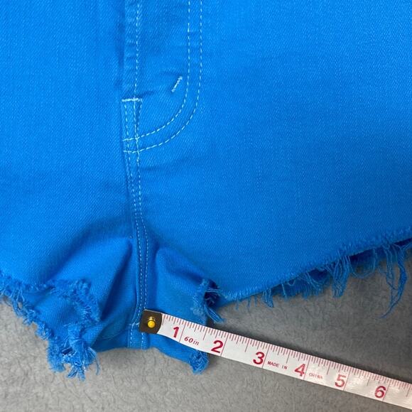 Mother Shorts The Tune Up Bona Fide Fray in Blue Aster Size 33 NWT Designer - Picture 8 of 13